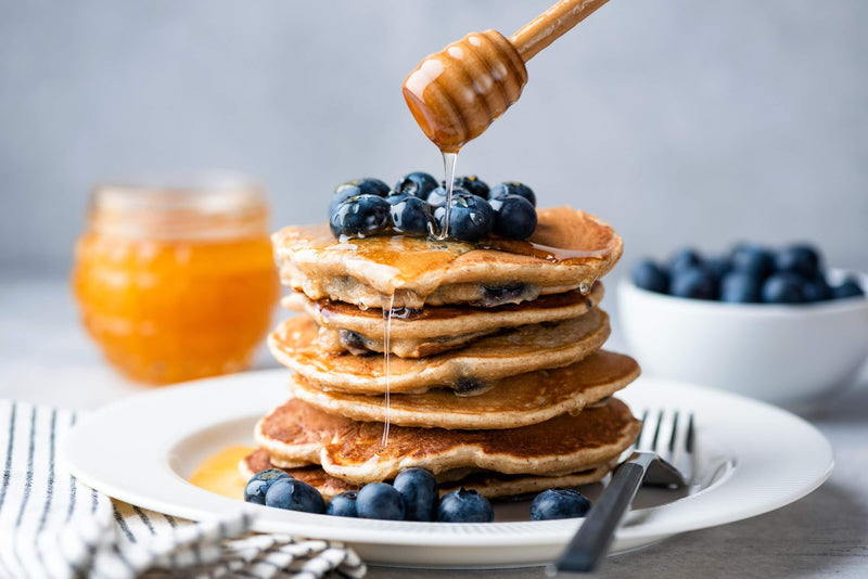 Making Blueberry Pancakes